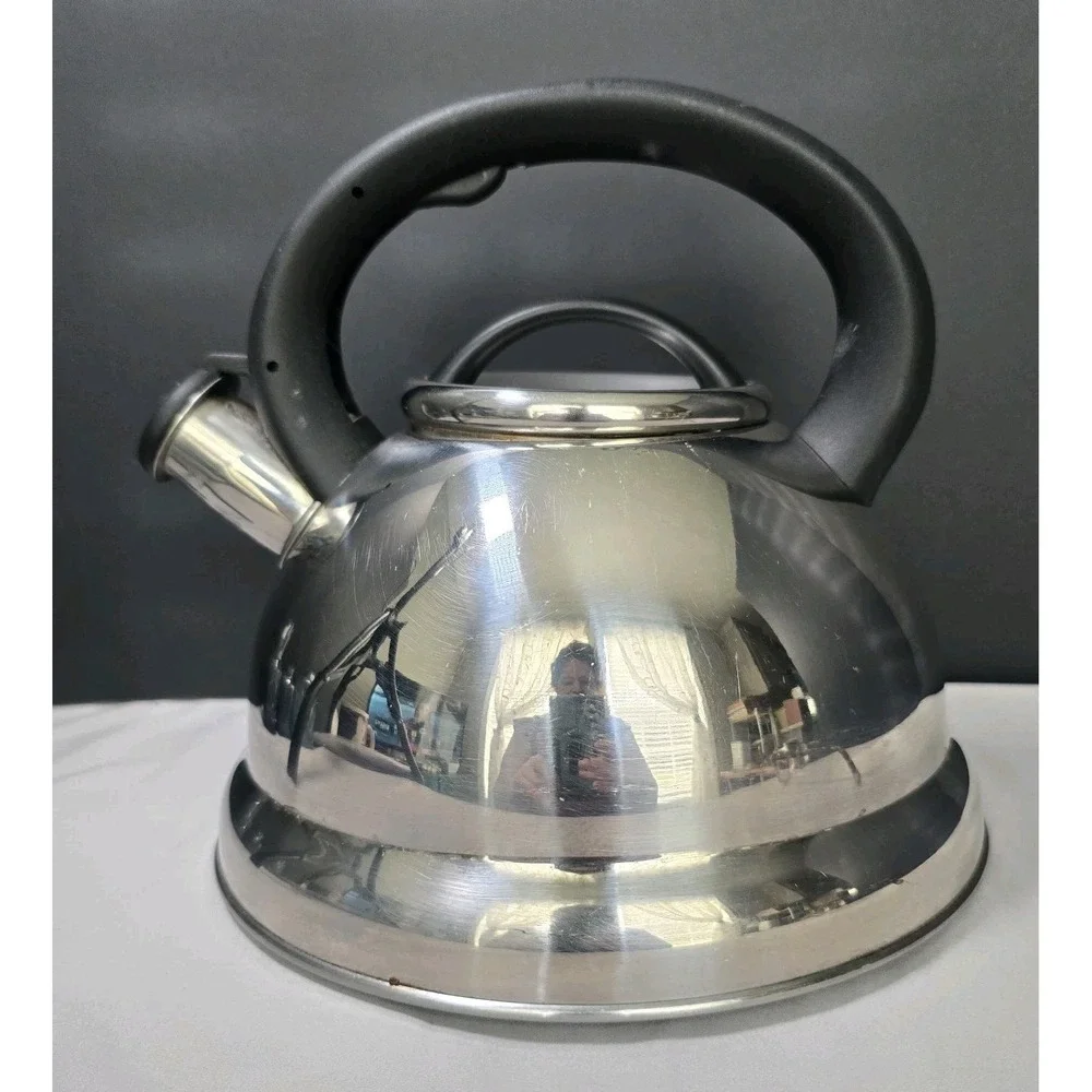 Aramco Alpine Cuisine Tea/Water Whistling Kettle 2.5 L StainlessSteel Encapsulad
